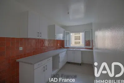 Küche; küchengeräte, fliesenboden, blick