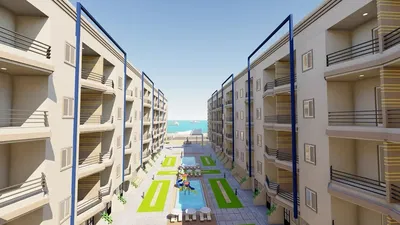 Dům a okolí; výhled