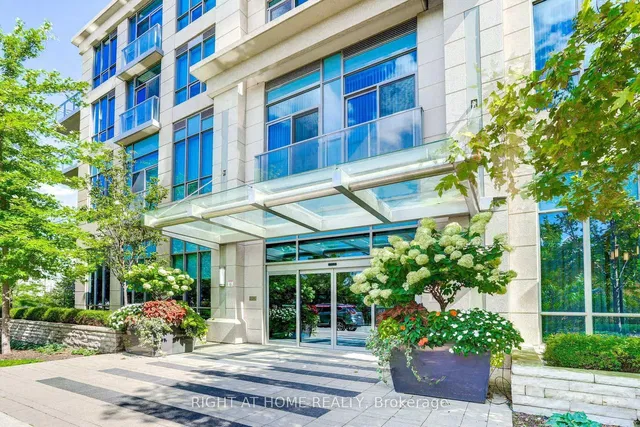 House and surroundings; view