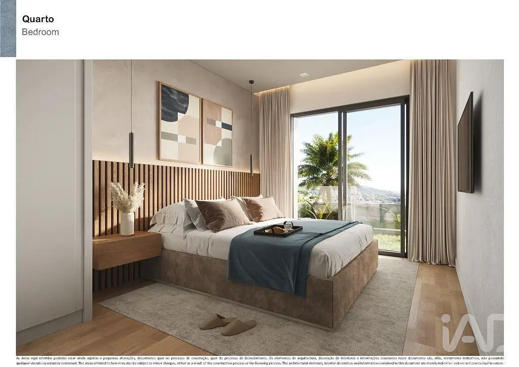 Ložnice; výhled, přirozené světlo, moderní styl