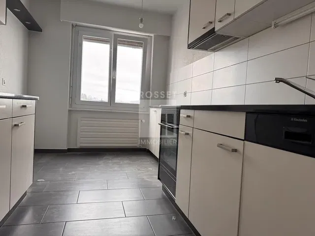 Kuchyně; kuchyňské spotřebiče, dlažba, přirozené světlo, po rekonstrukci