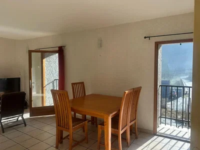 Living room; tile floor, natural light, view