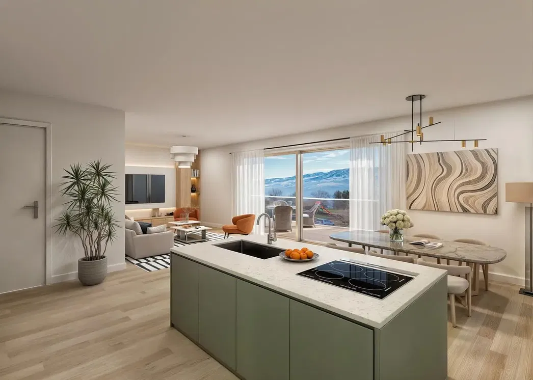 Küche; blick, moderner stil, tageslicht