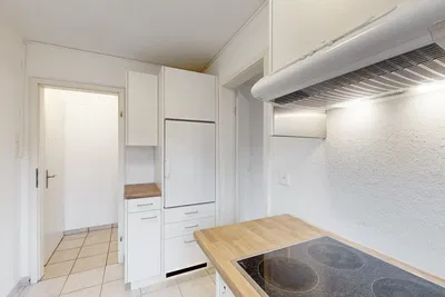 Кухиња; кухињски апарати, плочице, природно светло, модерни стил