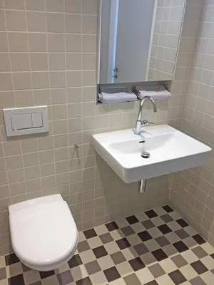 Тоалет; плочице, реновиран