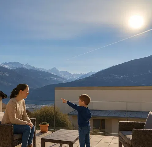 Terraço; vista, luz natural