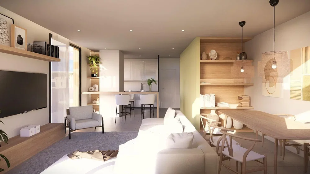 Soggiorno; luce naturale, stile moderno