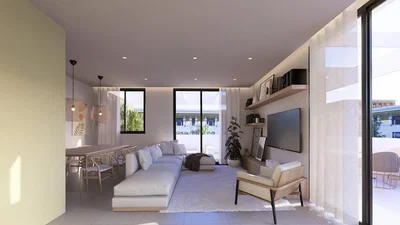 Soggiorno; luce naturale, stile moderno