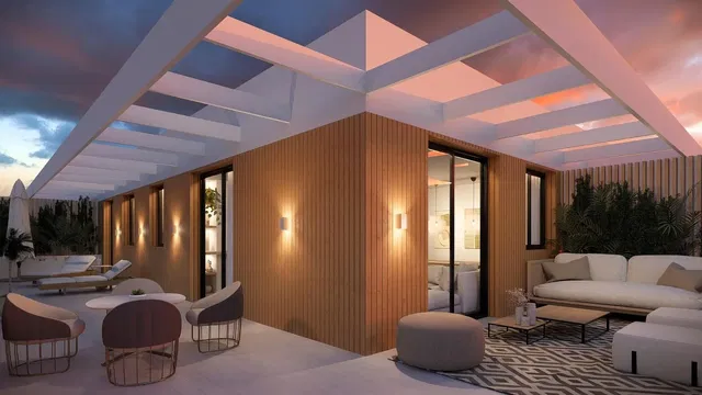 Тераса; поглед, природно светло, модерни стил