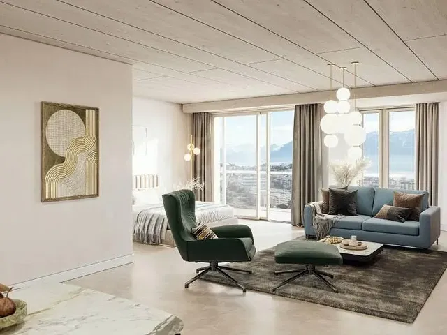 Sala de estar; vista, luz natural, estilo moderno