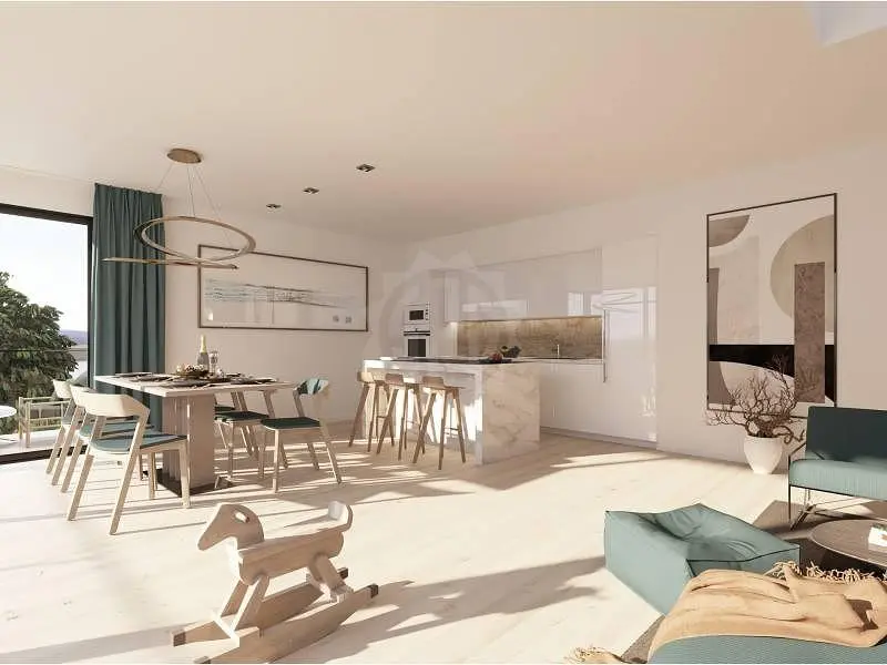 Woonkamer; uitzicht, natuurlijk licht, moderne stijl