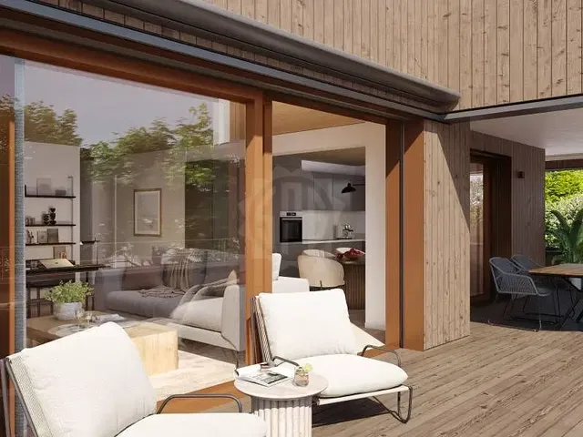 Terrasse; blick, tageslicht, moderner stil