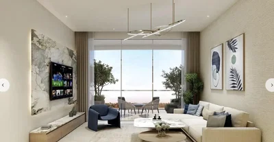 Oturma odası; manzara, doğal ışık, modern stil