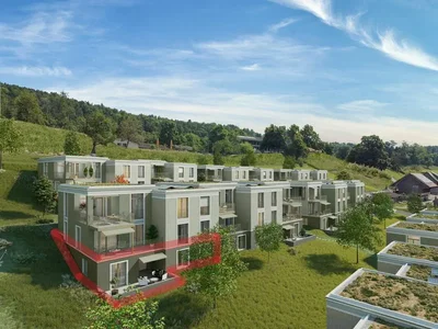 Maison et environs; vue