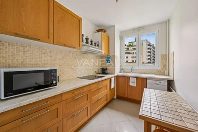 Cuisine; électroménager, vue, carrelage