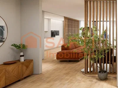 Obývací pokoj; přirozené světlo, moderní styl, dřevěná podlaha