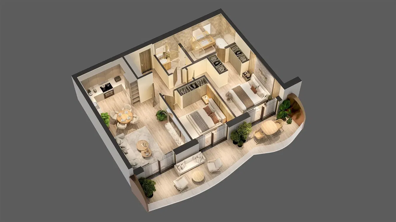 Къща и околности