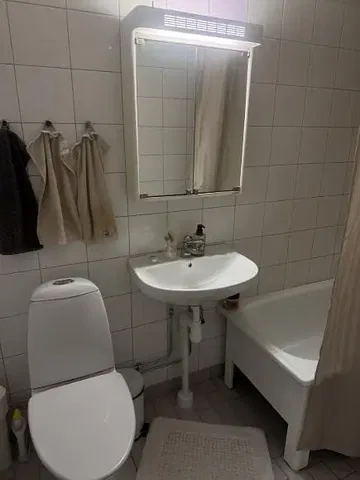 Badezimmer; fliesenboden, tageslicht