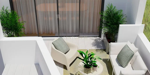 Balkon; tageslicht, moderner stil