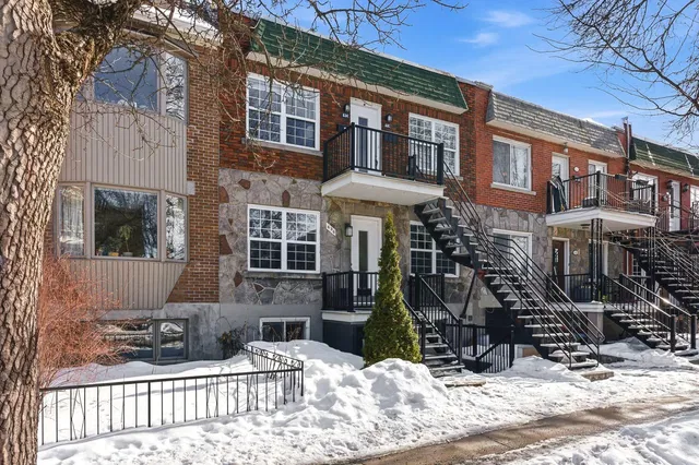 House and surroundings; view