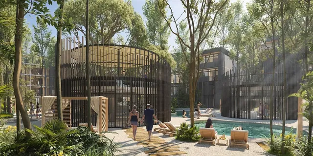 Casa y alrededores; vista, luz natural