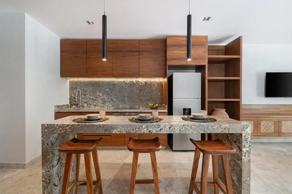 Cocina; electrodomésticos, luz natural, estilo moderno, renovado