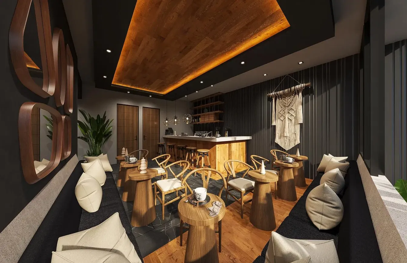 Трпезарија; модерни стил, дрвени под, природно светло