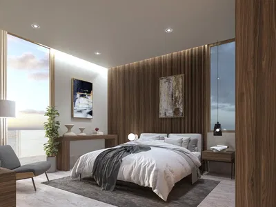 Dormitorio; vista, luz natural, estilo moderno