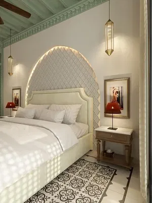 Dormitorio; luz natural, estilo moderno