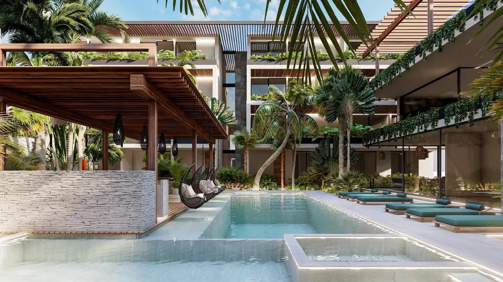 Casa y alrededores; vista, luz natural