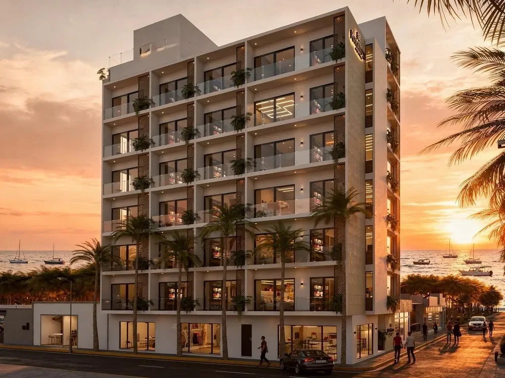 Casa y alrededores; vista