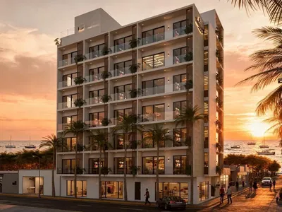 Casa y alrededores; vista