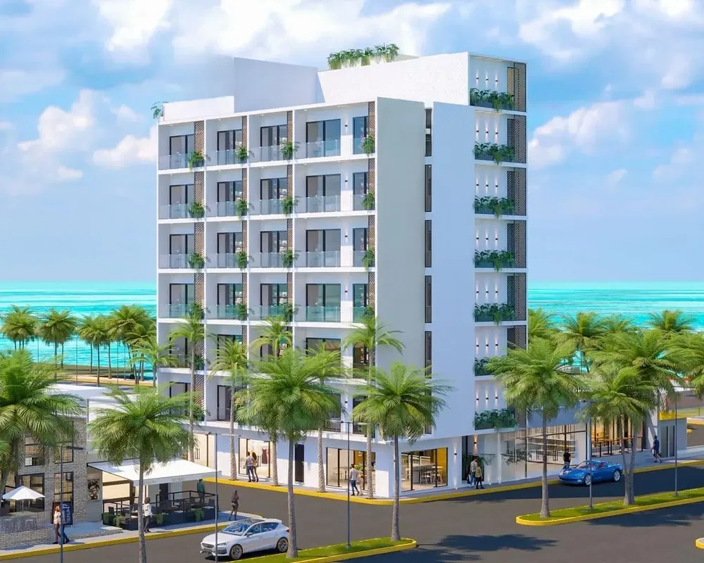 Casa y alrededores; vista