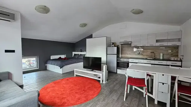 Woonkamer; uitzicht, natuurlijk licht, moderne stijl