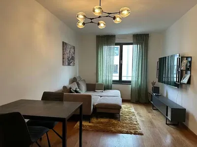 Dnevna soba; prirodno svjetlo, moderni stil, drveni pod