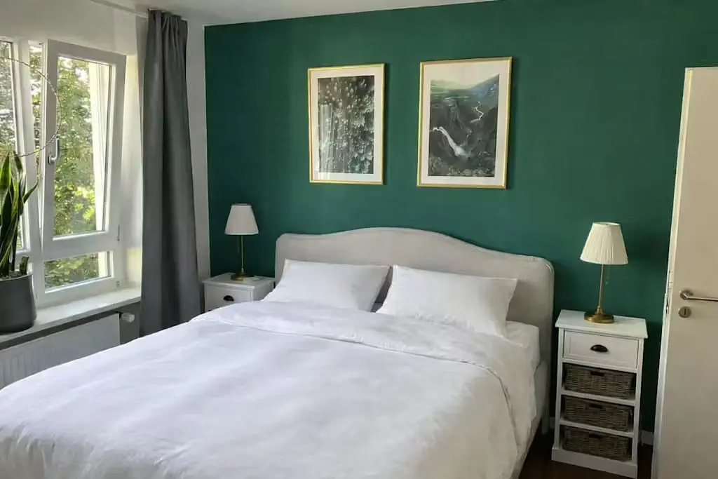 Chambre; lumière naturelle, style moderne