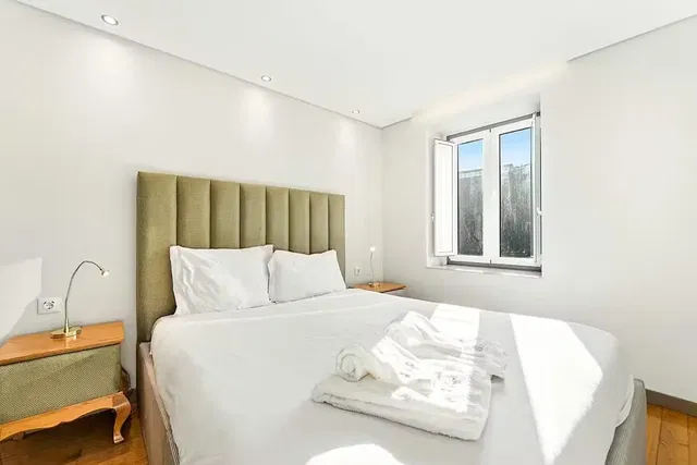 Slaapkamer; natuurlijk licht, moderne stijl