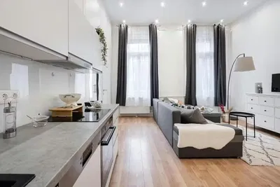 Dnevni boravak; pogled, prirodna svjetlost, moderan stil