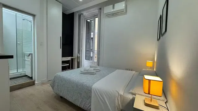 Chambre; lumière naturelle, style moderne