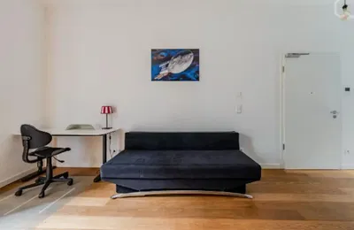 Living room; wood floor, natural light