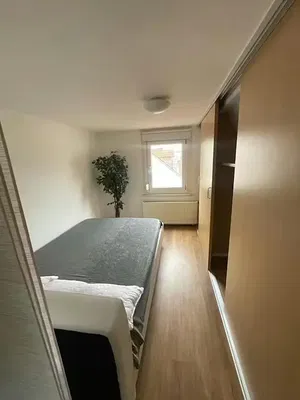 Bedroom; natural light, wood floor