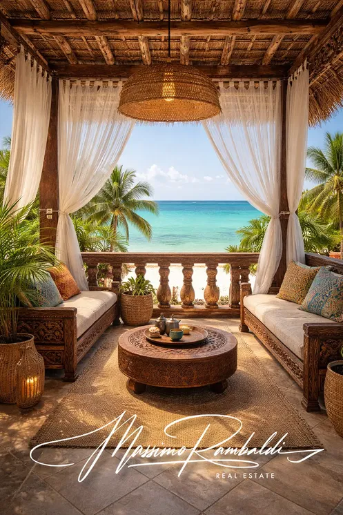 Terrasse; vue, style rustique, lumière naturelle