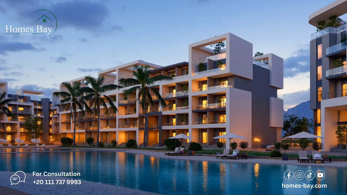 Dům a okolí; výhled