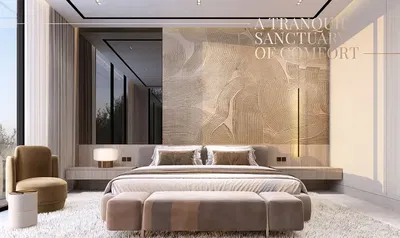 Ložnice; přirozené světlo, moderní styl