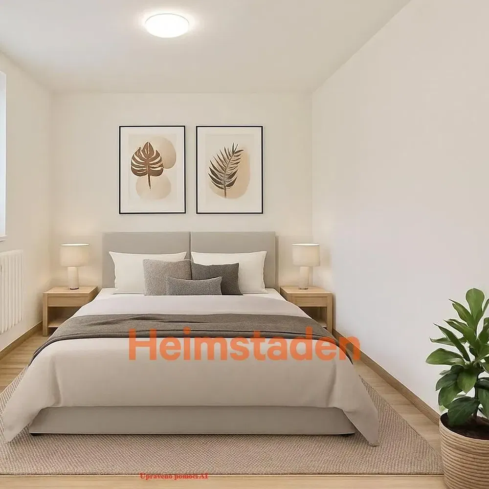 Spavaća soba; prirodna svjetlost, moderan stil