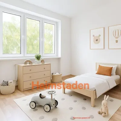 Dječja soba; prirodna svjetlost, moderan stil