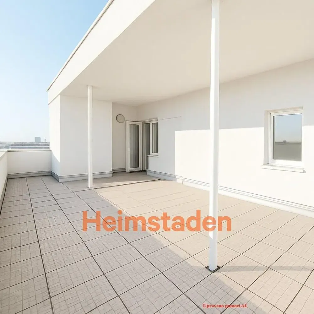 Balcony; tile floor, view