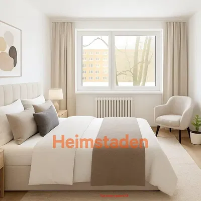 Sypialnia; widok, światło dzienne, styl nowoczesny