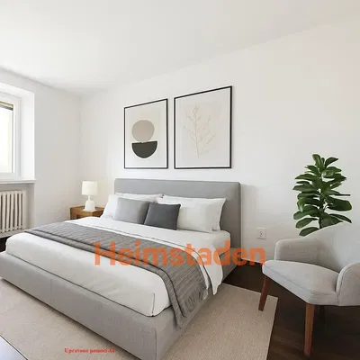 Yatak odası; doğal ışık, modern stil