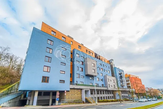 House and surroundings; view